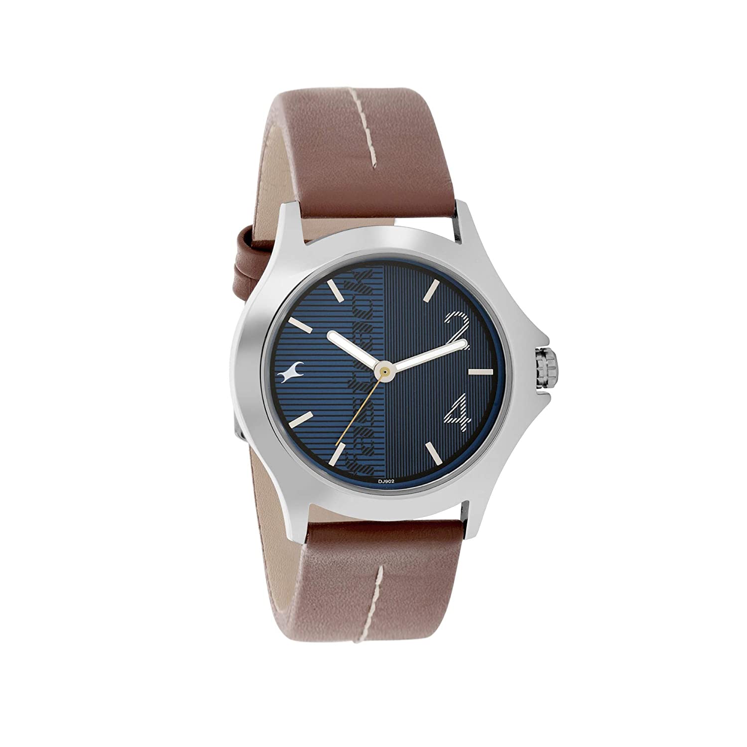 Fastrack Analog Men Watch 3220SL01 | Leather Band | Water-Resistant | Quartz Movement | Classic Style | Fashionable | Durable | Affordable | Halabh.com