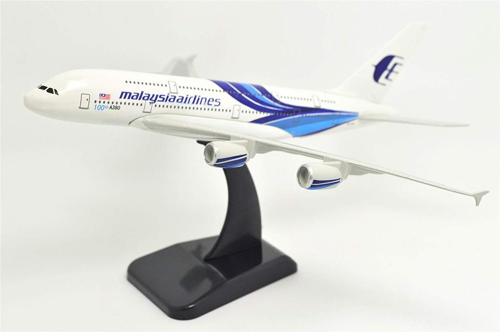 1:400 Standard Edition Air Bus A380 Malaysia Airlines Metal Airplane Model Plane Toy
