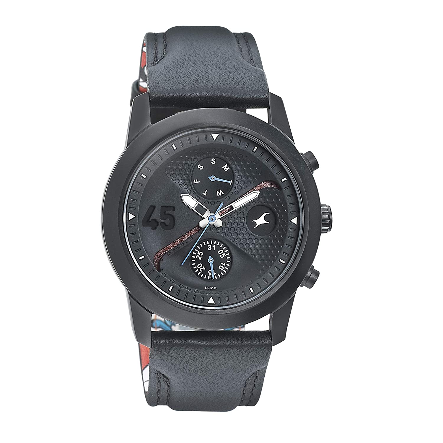 Fastrack Go Skate Analog Men Watch 3216NL01 | Leather Band | Water-Resistant | Quartz Movement | Classic Style | Fashionable | Durable | Affordable | Halabh.com