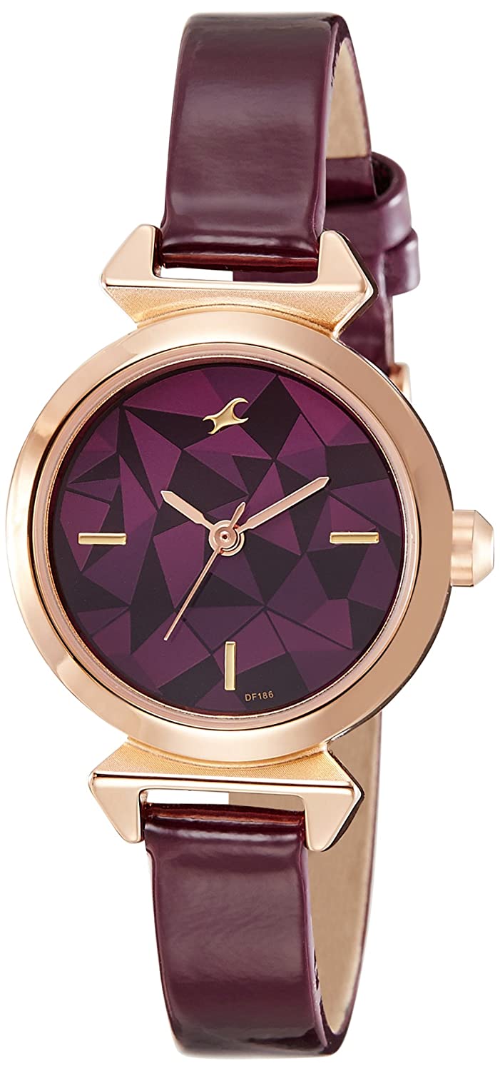 Fastrack Analog Women's Watch 6131WL01 | Leather Band | Water-Resistant | Quartz Movement | Classic Style | Fashionable | Durable | Affordable | Halabh.com