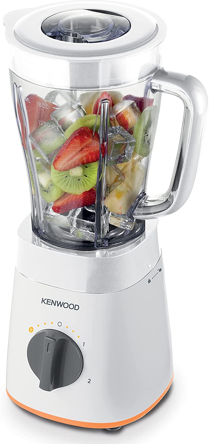 Kenwood Blender Smoothie Maker 500W 1.5L With Grinder Mill Chopper Mill Ice Crush Function Blp15.360Wh White