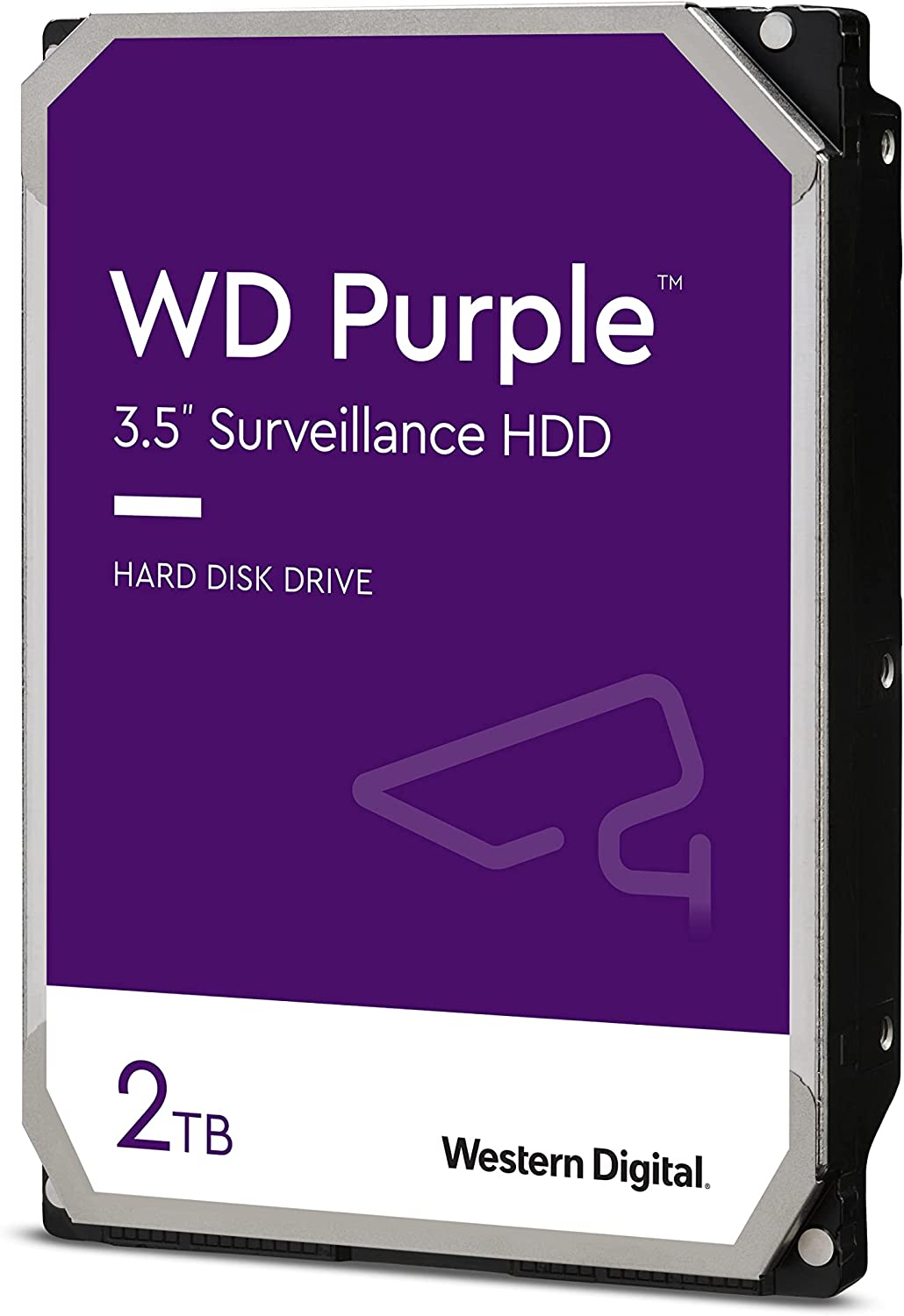 Western Digital 2TB WD Purple Surveillance Internal Hard Drive HDD - SATA 6 Gb/s, 64 MB Cache, 3.5" WD20PURZ
