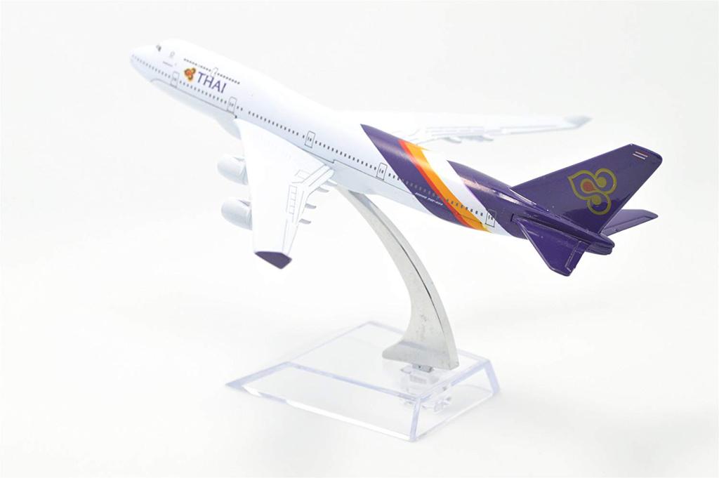 1:400 16cm Boeing B747-400 Thai Airlines Metal Airplane Model Plane Toy