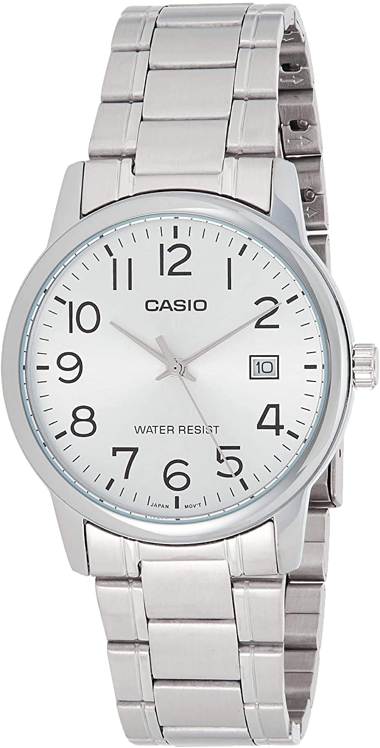 Casio Men's Analog Watch MTP-V002D-7BUDF | Stainless Steel | Mesh Strap | Water-Resistant | Minimal | Quartz Movement | Lifestyle | Business | Scratch-resistant | Fashionable | Halabh.com