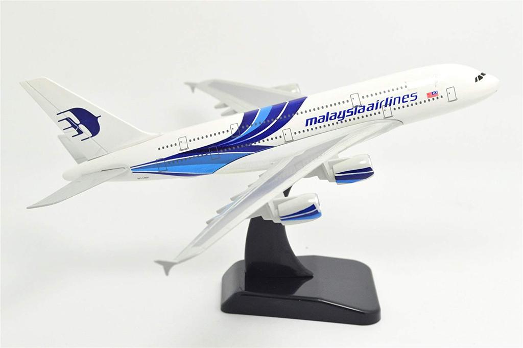 1:400 Standard Edition Air Bus A380 Malaysia Airlines Metal Airplane Model Plane Toy