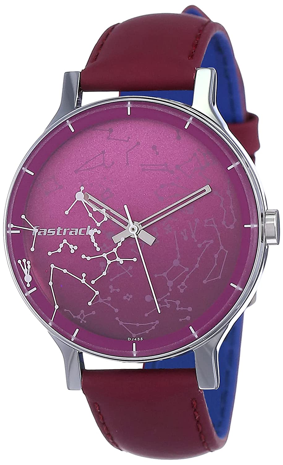 Fastrack Space Analog Women Watch 6192SL01 | Leather Band | Water-Resistant | Quartz Movement | Classic Style | Fashionable | Durable | Affordable | Halabh.com