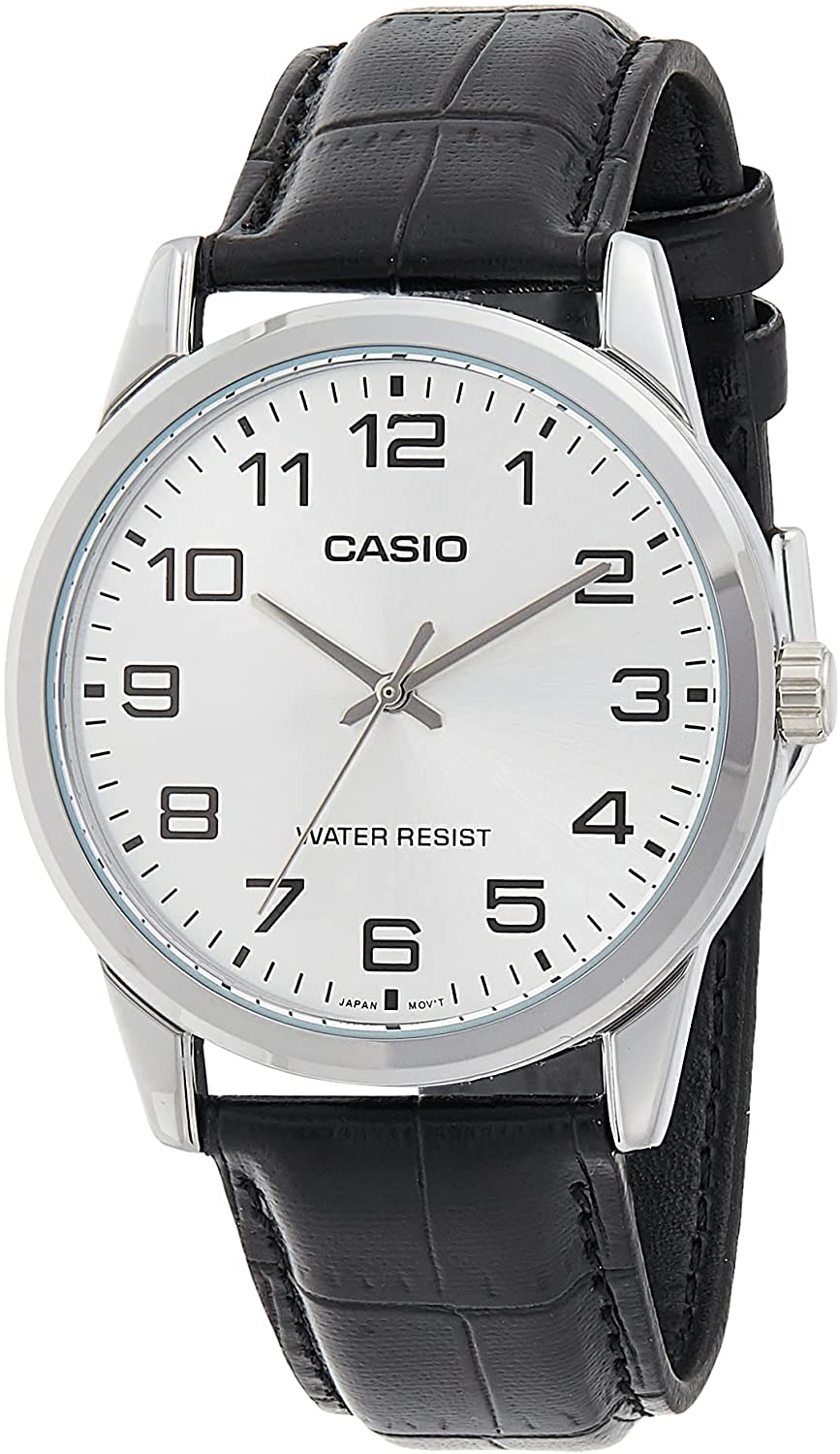 Casio General Mens Watch - MTP-V001L-7BUDF | Leather Band | Water-Resistant | Quartz Movement | Classic Style | Fashionable | Durable | Affordable | Halabh.com