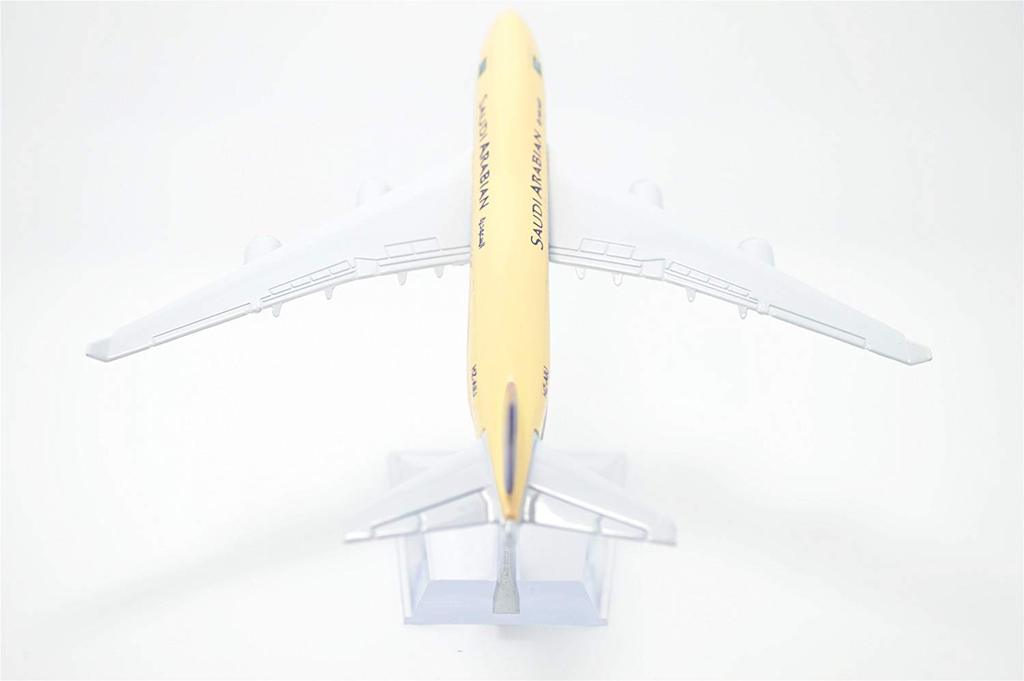 Dragon City 1:400 16cm Boeing B-747 Saudi Arabian Airlines Metal Airplane Model Plane Toy