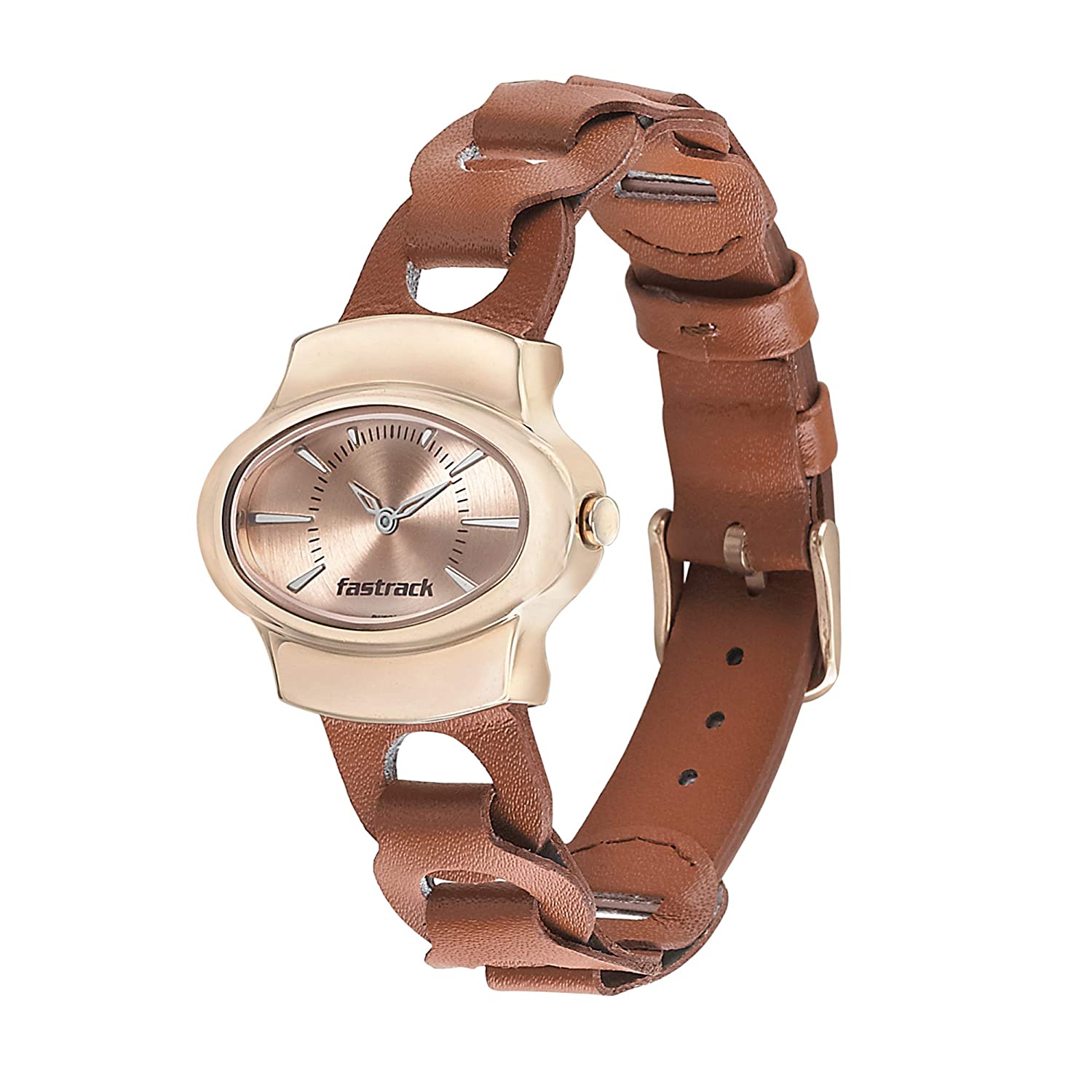 Fastrack Autumn Winter 19 Analog Rose Gold Dial Women's Watch