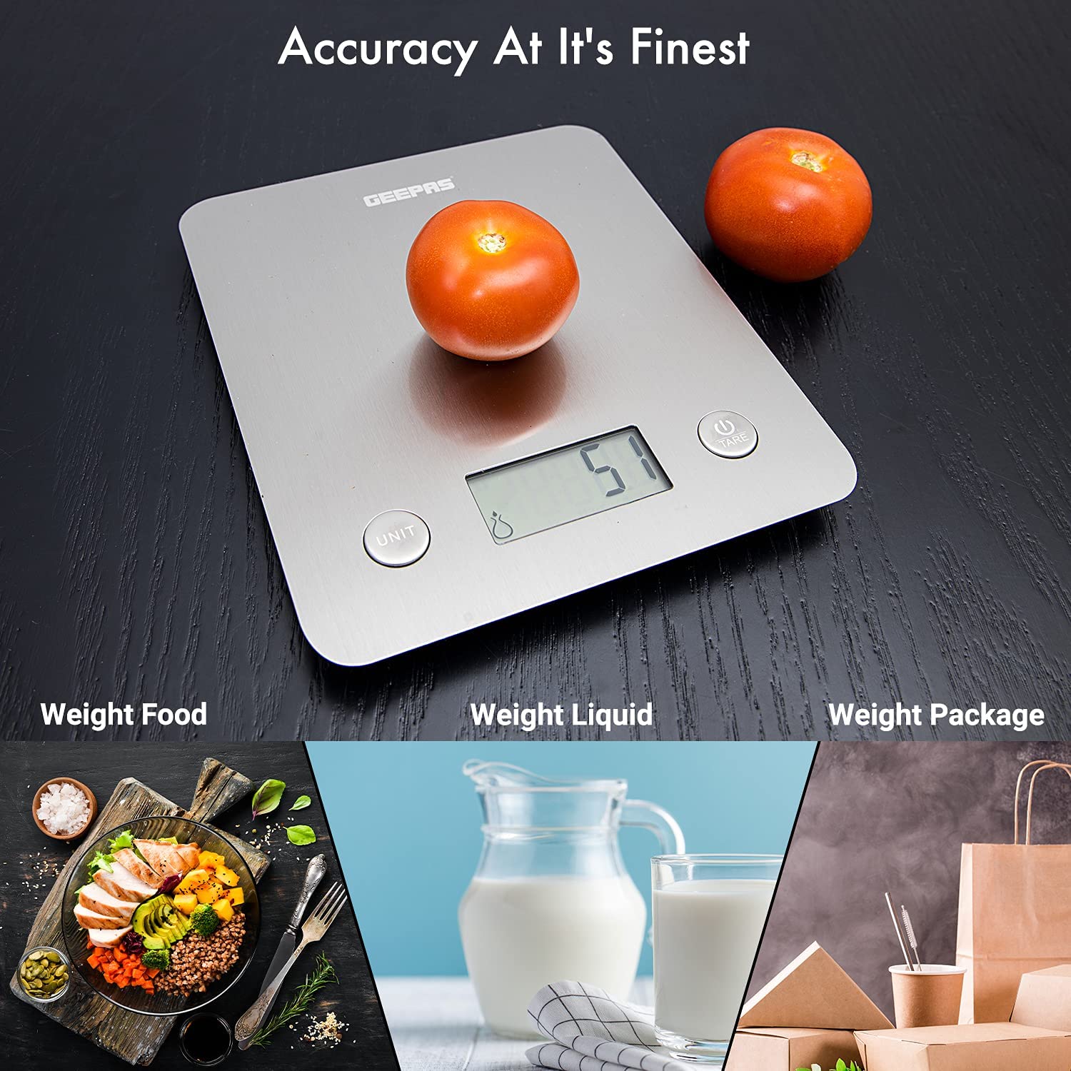Geepas Digital Kitchen Scale White