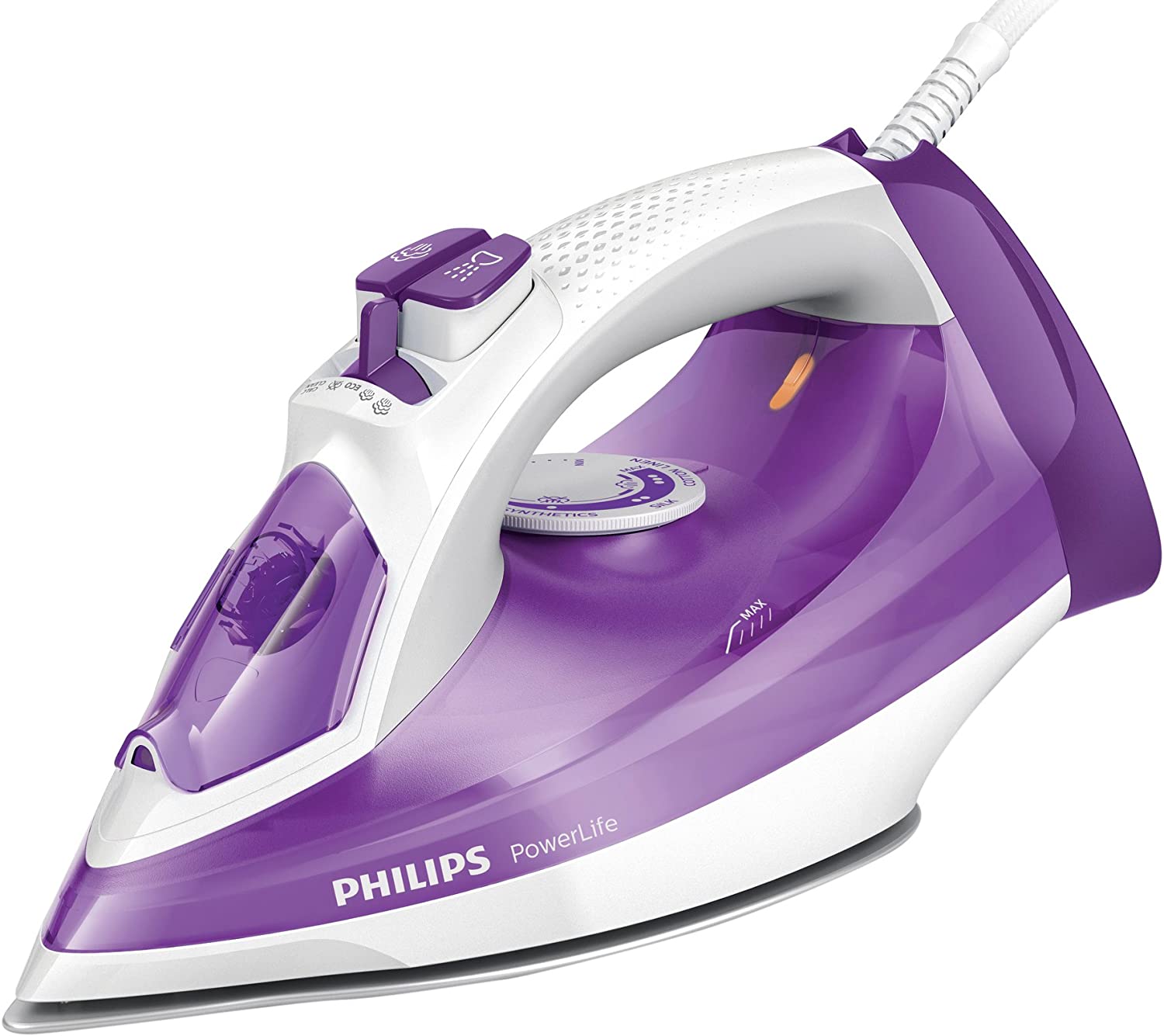 Philips Power Life Steam iron 2300 W - GC2991 | reliable performance | lightweight | variable steam settings | safety features | stylish | even heat distribution | Halabh.com