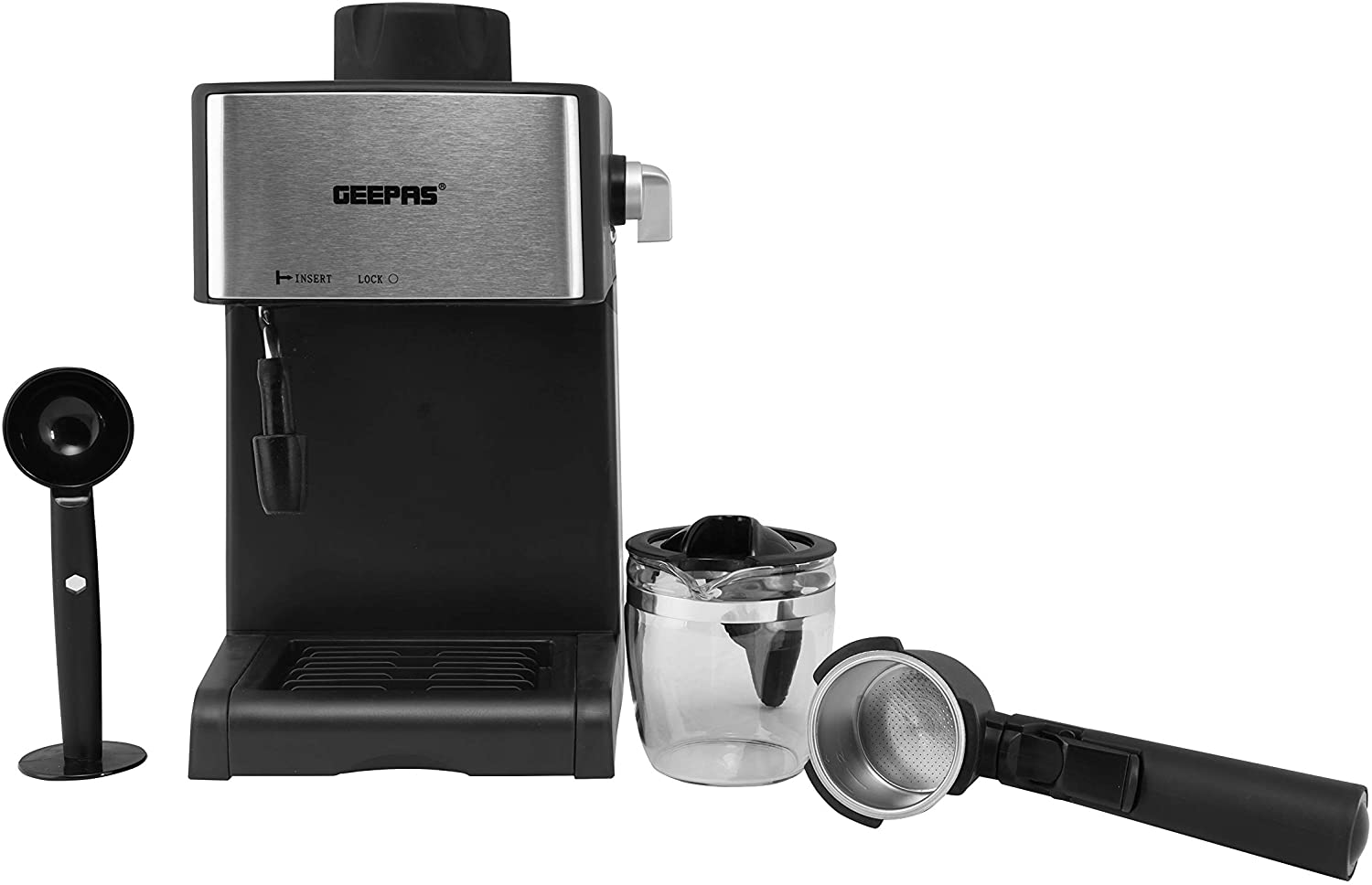 Geepas Powder Espresso Machine Black