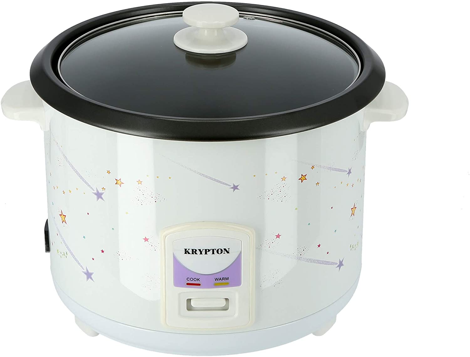 Krypton 2.8 Liter Electric Rice Cooker With NonStick Innerpot White