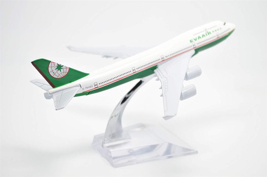 1:400 16cm Boeing B747-400 EVA Air Metal Airplane Model Plane Toy
