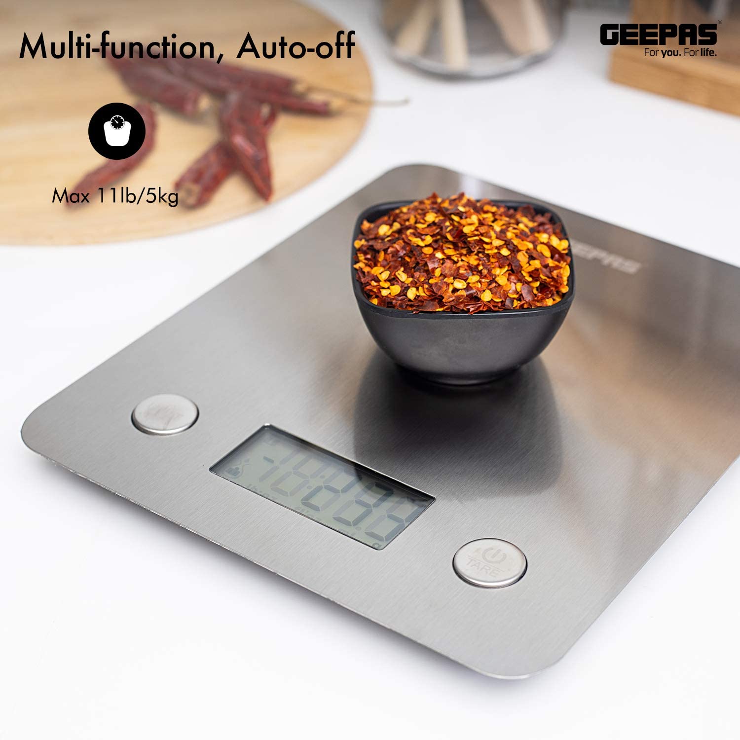 Geepas Digital Kitchen Scale White