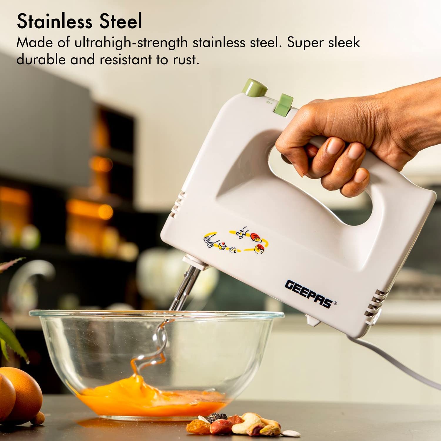 Geepas Electric Hand Mixer For Baking 160W | Kitchen Appliances | Halabh.com
