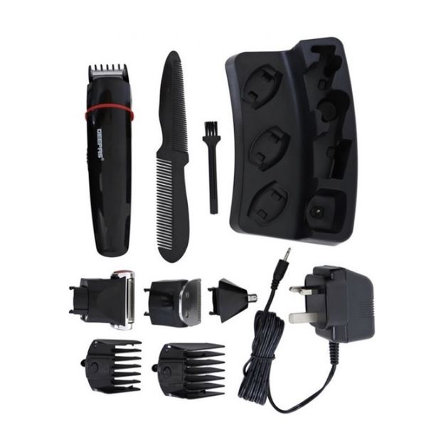 Geepas 6 In 1 Rechargeable Trimmer Black