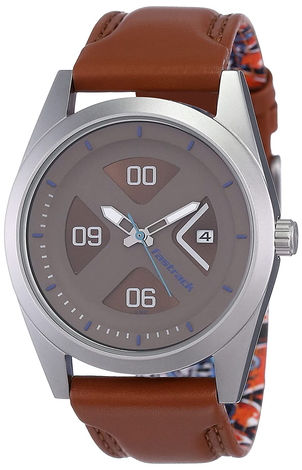 Fastrack Go Skate Analog Men Watch 3218SL01 | Leather Band | Water-Resistant | Quartz Movement | Classic Style | Fashionable | Durable | Affordable | Halabh.com