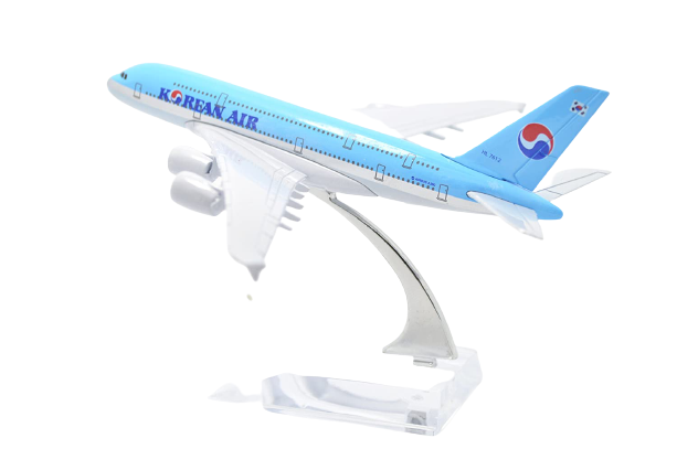 1:400 16cm Air Bus A380 Korean Air Metal Airplane Model Plane Toy
