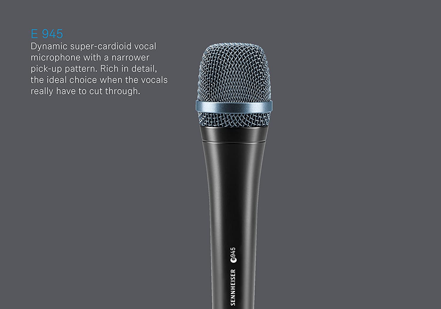 Sennheiser Professional E 945 Dynamic Super Cardioid Vocal Microphone