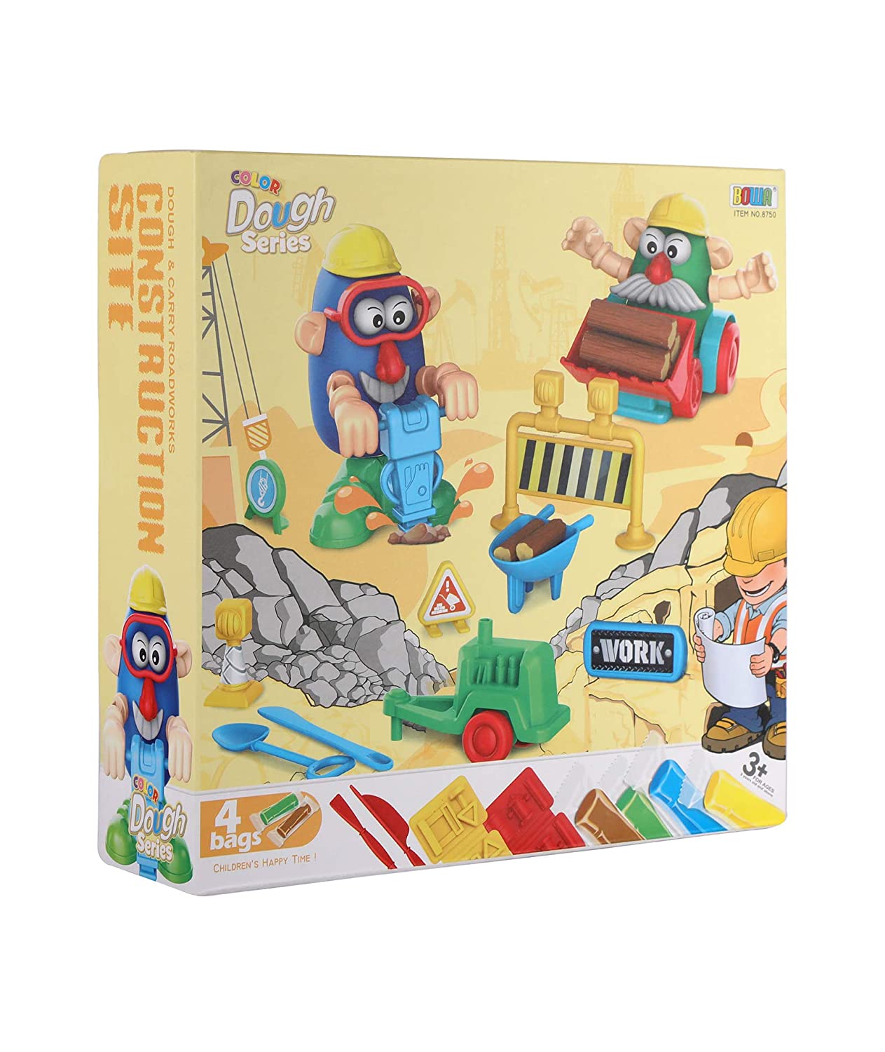 Construction Playset Toys with Dough (Clay) and Mold Kids Set
