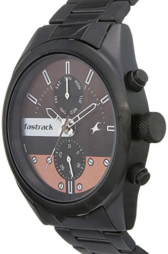 Fastrack Analog Brown Dial Mens Watch