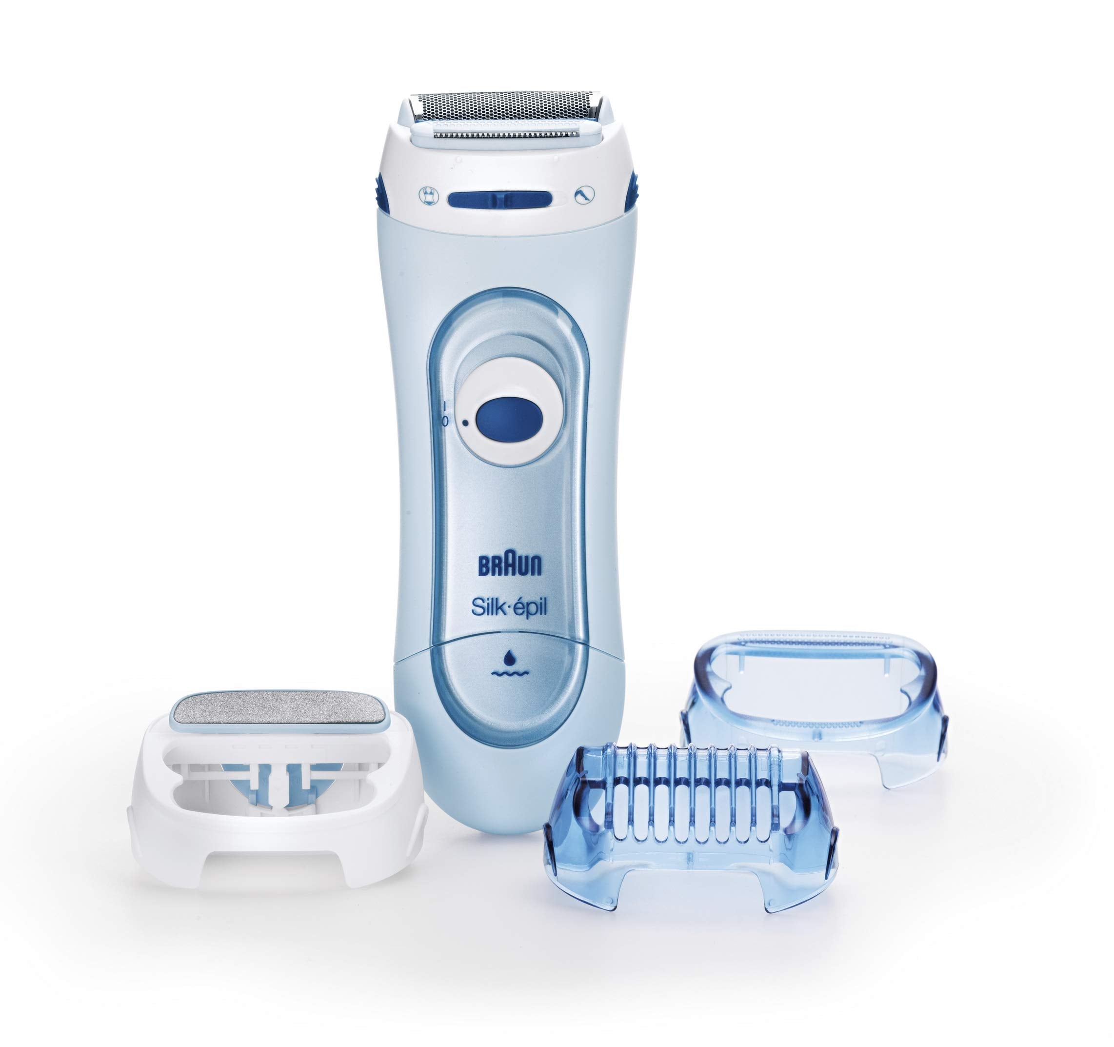 Braun Silk-epil Lady Shaver 5-160 Blue, 3-in-1 Wet & Dry Electric Shaver