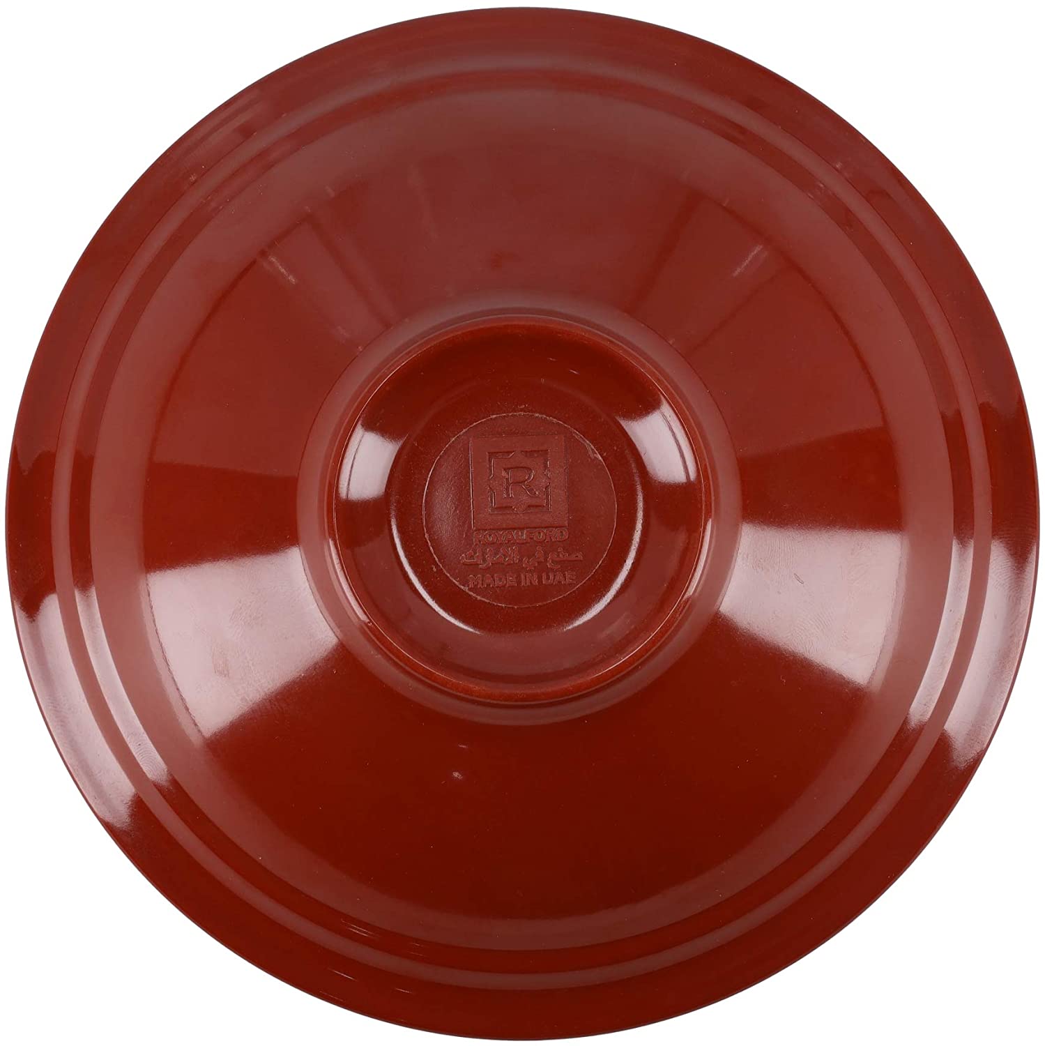 Royalford 5 inch Melamin Ware Hummus Bowl - Red and White RF9882