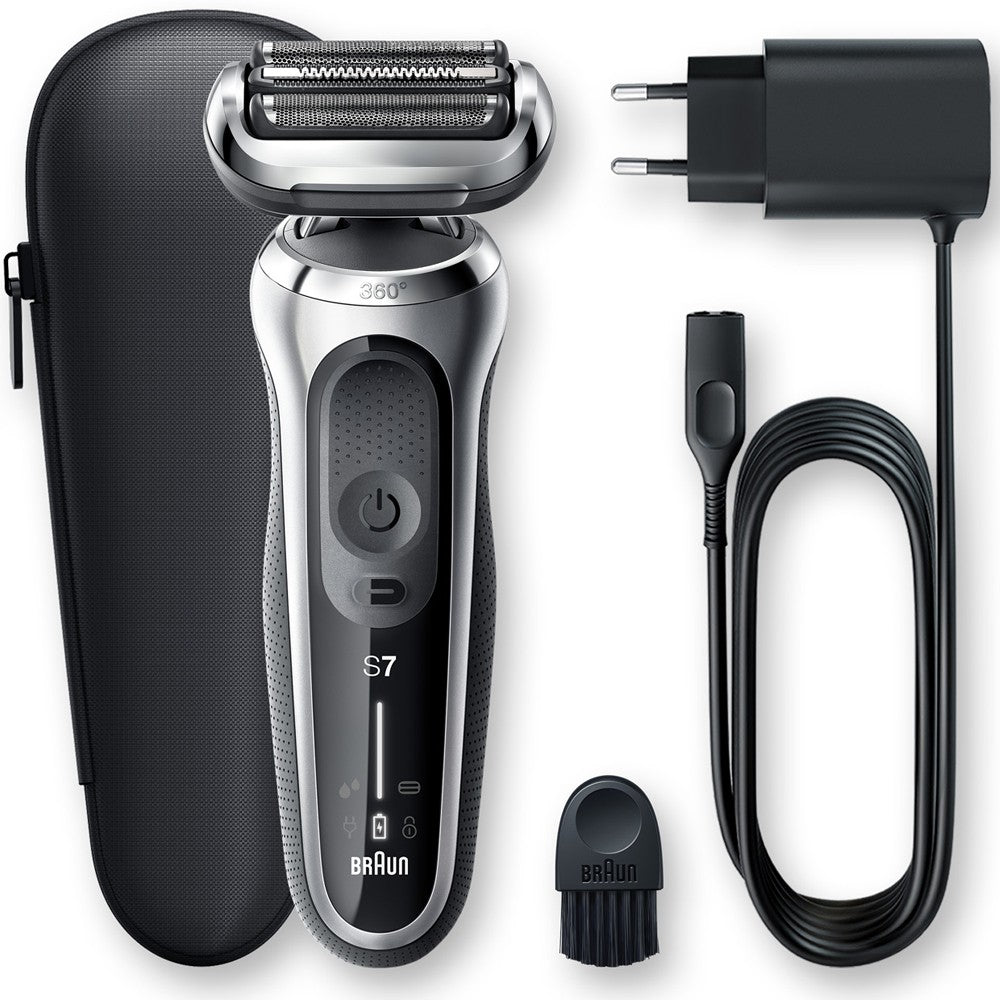 Braun Series 7 Wet and Dry Shaver Silver in Bahrain - Halabh