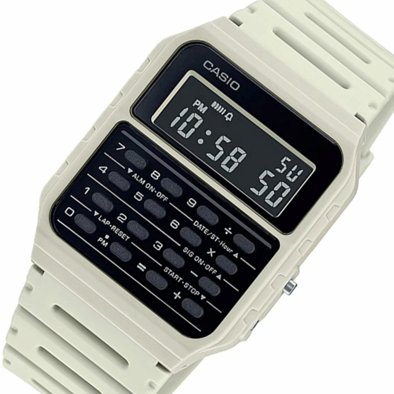 Casio Unisex Watch White CA-53WF-8BDF | Resin | Water-Resistant | Minimal | Quartz Movement | Lifestyle| Business | Scratch-resistant | Fashionable | Halabh.com