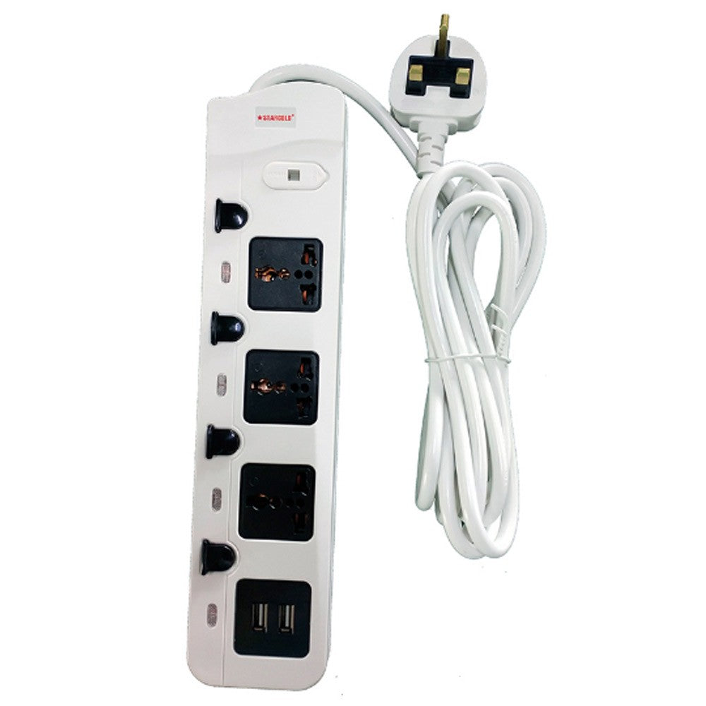 Star Gold E Cable 3m SG-878 | Outlet | USB | Extension Cord | Electronics | Home Improvement | Technology | Convenience | Protection | Versatility | Halabh.com