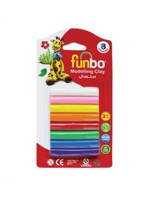 FUNBO Modelling Clay 100g 8 Colors  FO-MC-100-8