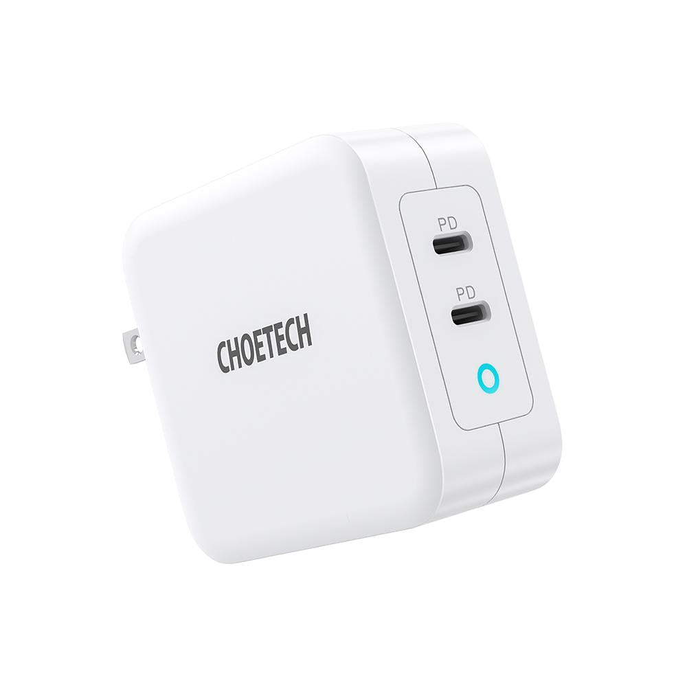 Choetech 100W Dual USB C Port Charger White