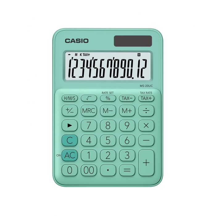 Casio Desk Calculator Solar Green