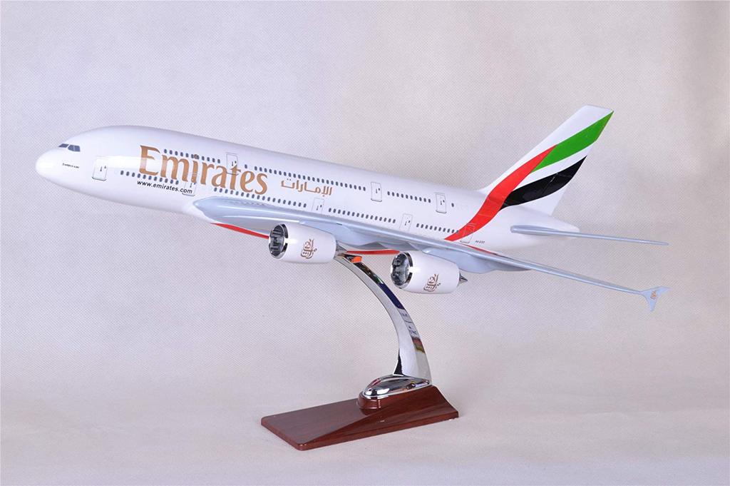47CM Air Bus A380 Emirates Resin Airplane Model Plane Toy Plane Model