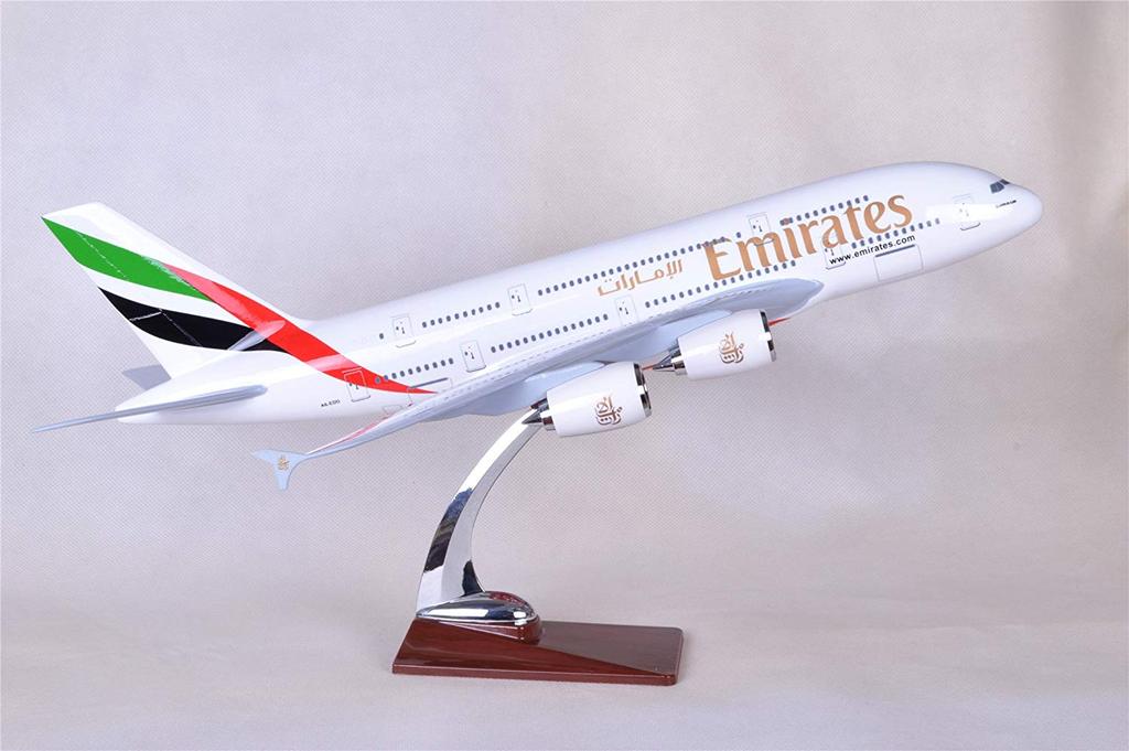 47CM Air Bus A380 Emirates Resin Airplane Model Plane Toy Plane Model