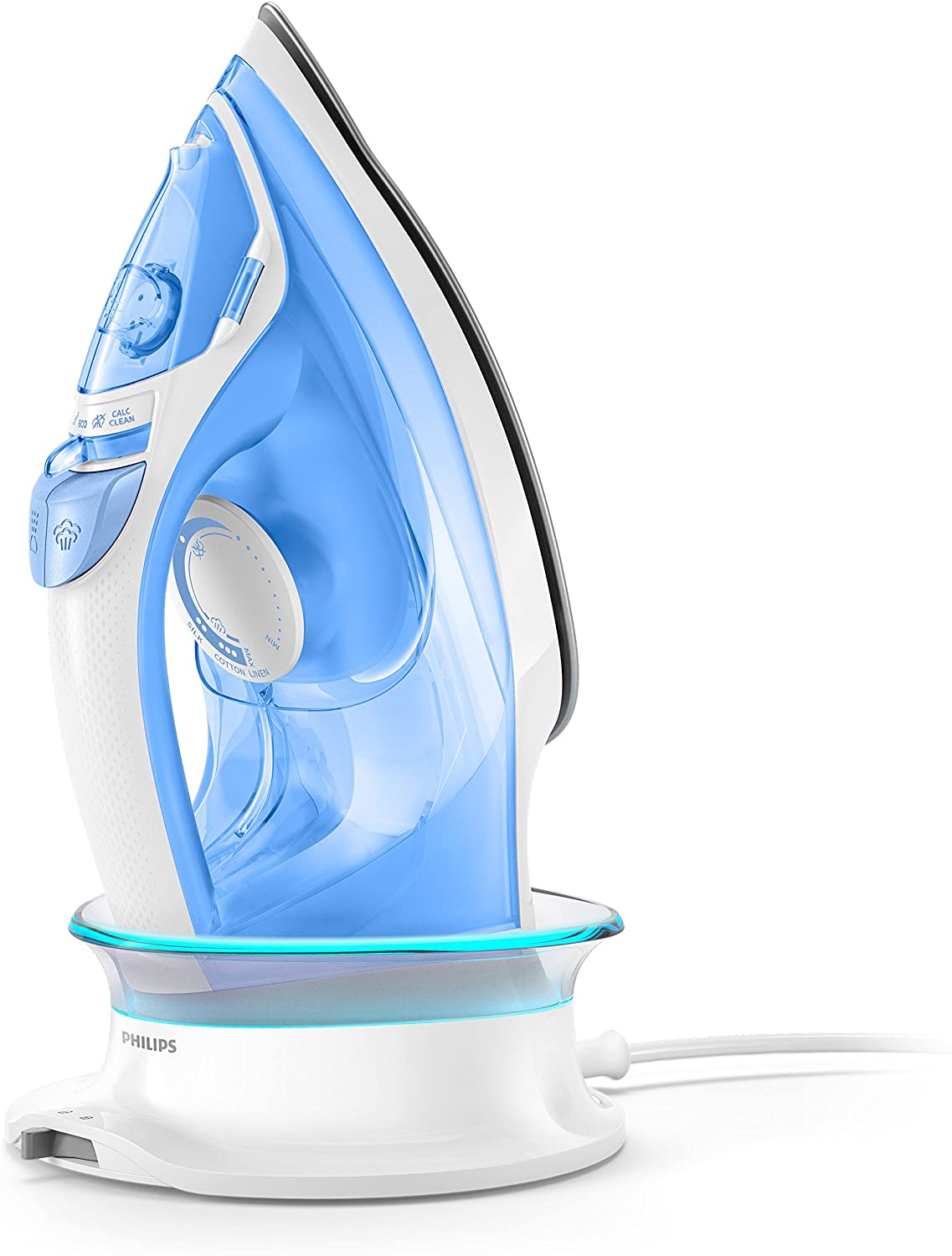 Philips Easy Speed Cordless Steam Iron - GC3672 | reliable performance | lightweight | variable steam settings | safety features | stylish | even heat distribution | Halabh.com'