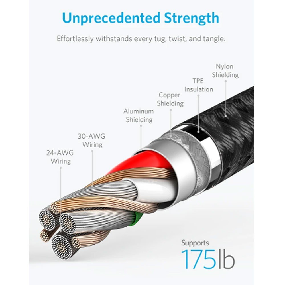 Anker Powerline III Lightning Cable 3ft Black