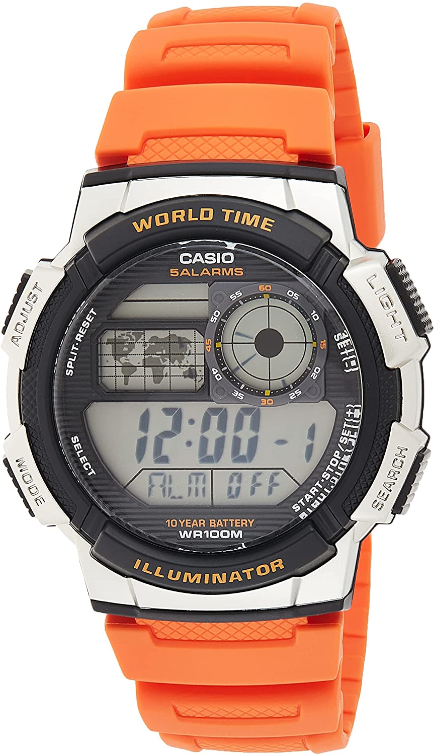 Casio Youth Mens Digital Watch AE-1000W-4BVDF | Resin | Water-Resistant | Minimal | Quartz Movement | Lifestyle| Business | Scratch-resistant | Fashionable | Halabh.com