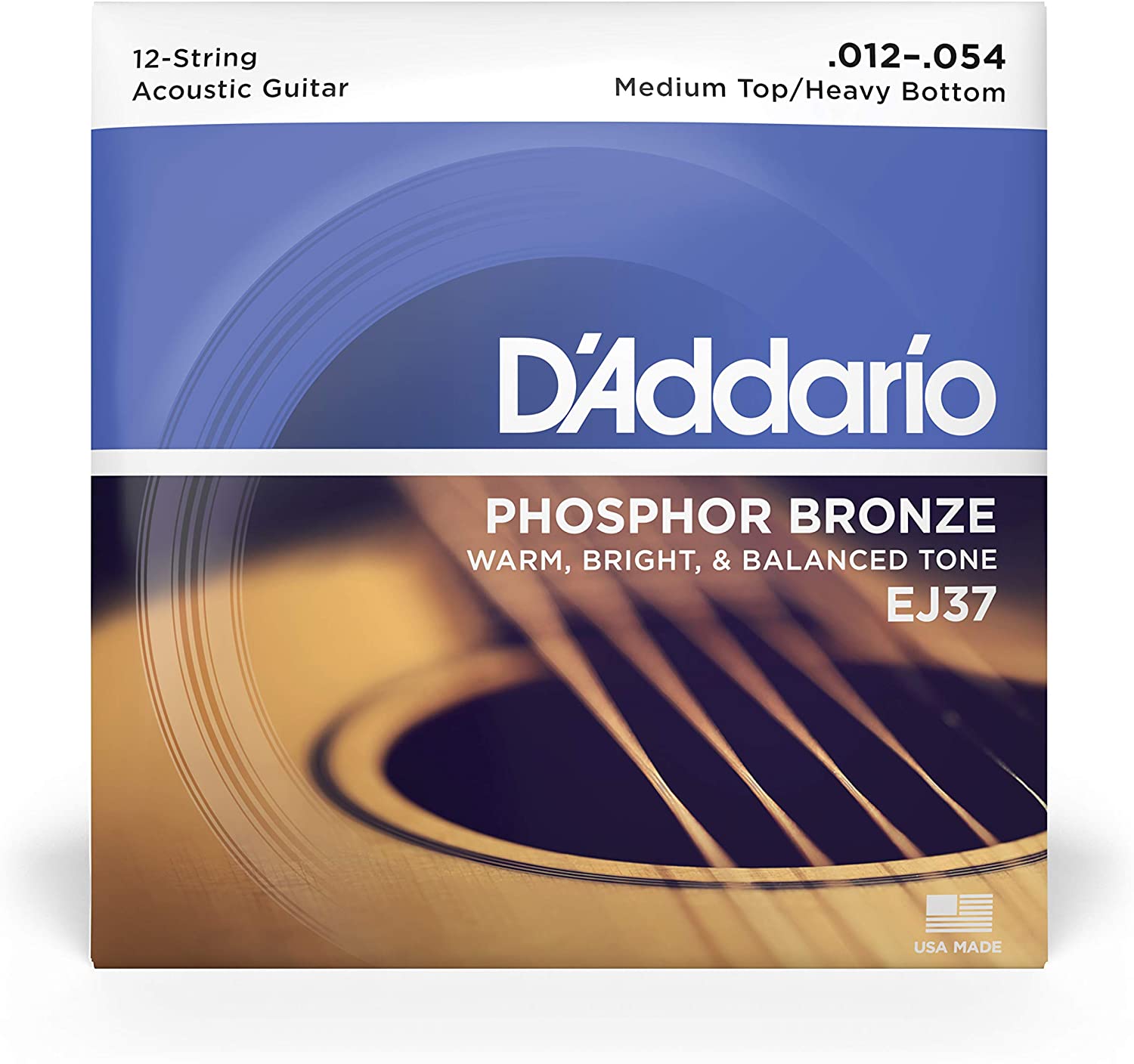 D'Addario's Acoustic Guitar Strings Medium Top Heavy Bottom