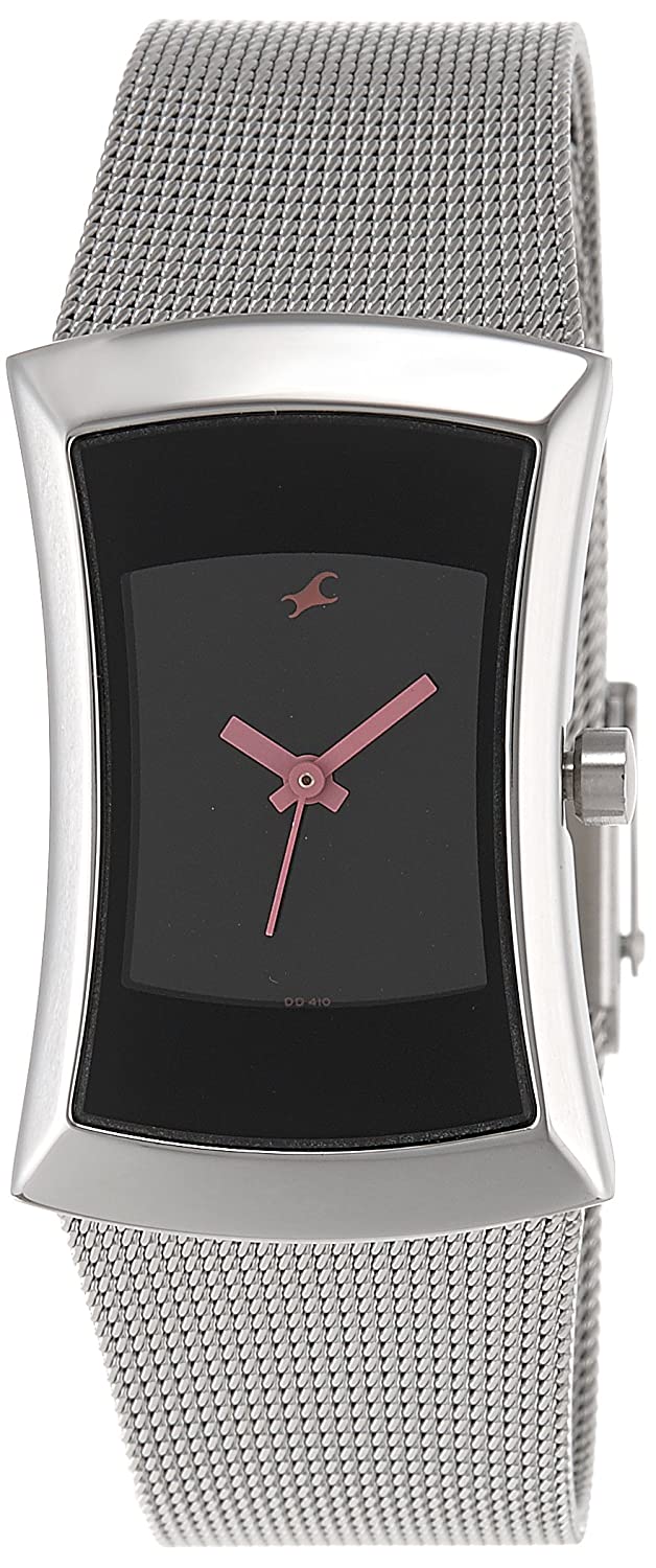 Fastrack Analog Women's Watch 6093SM01 | Stainless Steel | Mesh Strap | Water-Resistant | Minimal | Quartz Movement | Lifestyle | Business | Scratch-resistant | Fashionable | Halabh.com
