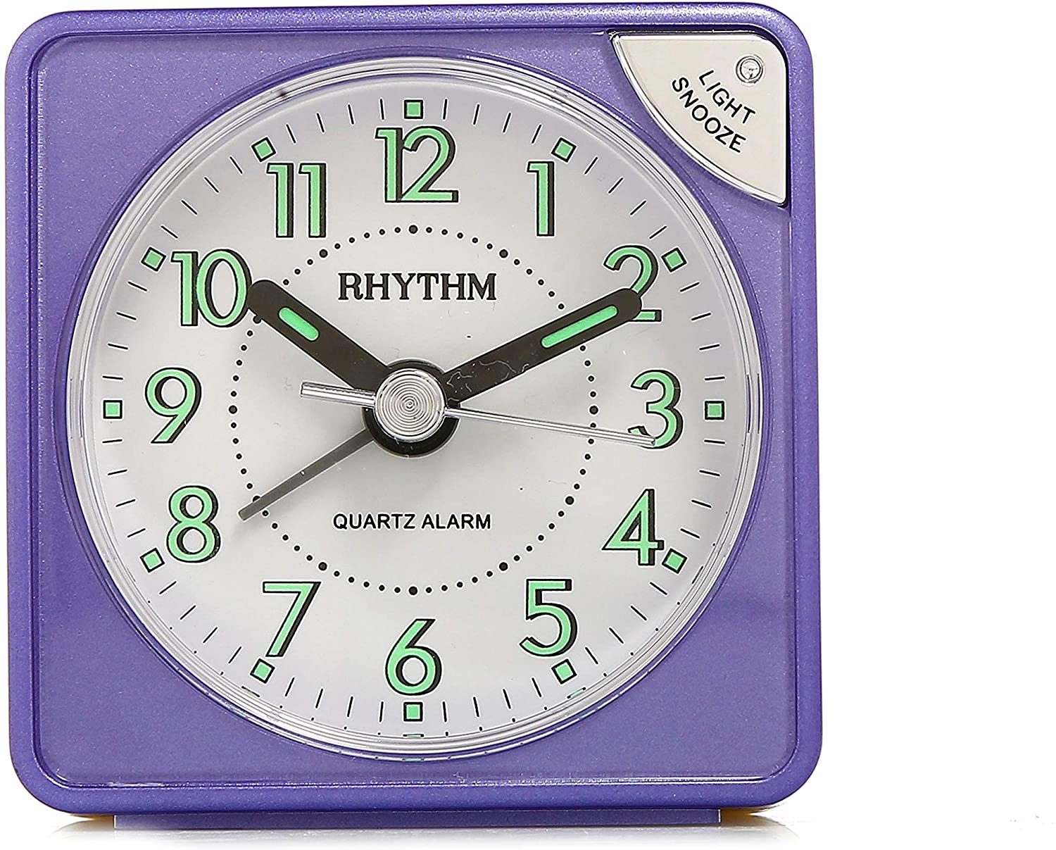 Rhythm Beep Alarm Clock CRE211NR12 | Reliable Timekeeping | Travel | Wake Up Routine | Snooze Function | Battery Operated | Portable | White Face | Halabh.com