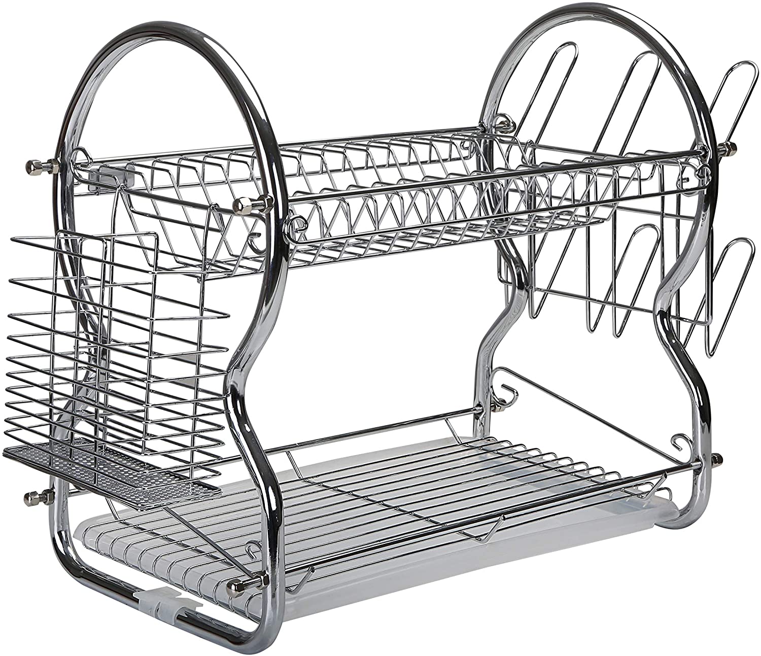 Royalford  2 Layer Dish Rack Silver