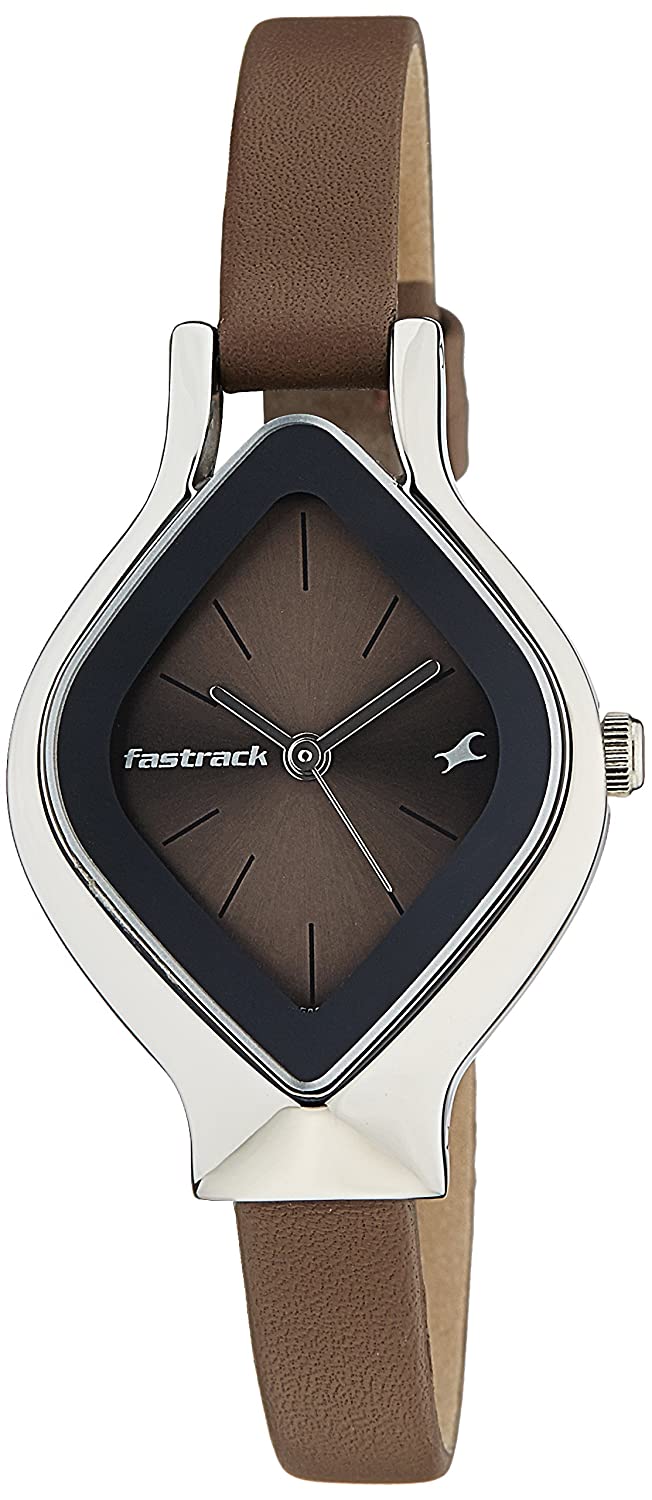 Fastrack Analog Women's Watch 6109SL02 | Leather Band | Water-Resistant | Quartz Movement | Classic Style | Fashionable | Durable | Affordable | Halabh.com