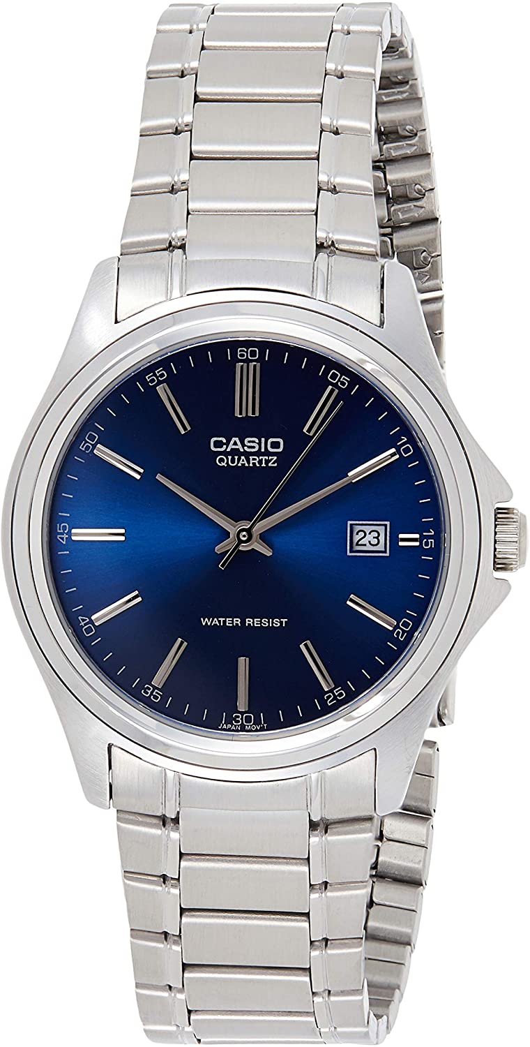 Casio General Men's Watch MTP-1183A-2ADF | Stainless Steel | Mesh Strap | Water-Resistant | Minimal | Quartz Movement | Lifestyle | Business | Scratch-resistant | Fashionable | Halabh.com
