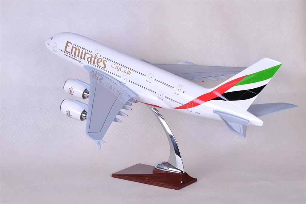 47CM Air Bus A380 Emirates Resin Airplane Model Plane Toy Plane Model