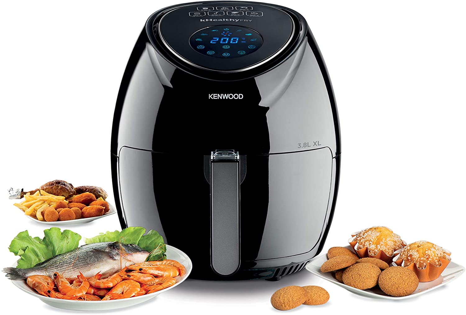 Kenwood Digital Air Fryer | Color Black | Power 1500W | Best Kitchen Appliances in Bahrain | Halabh