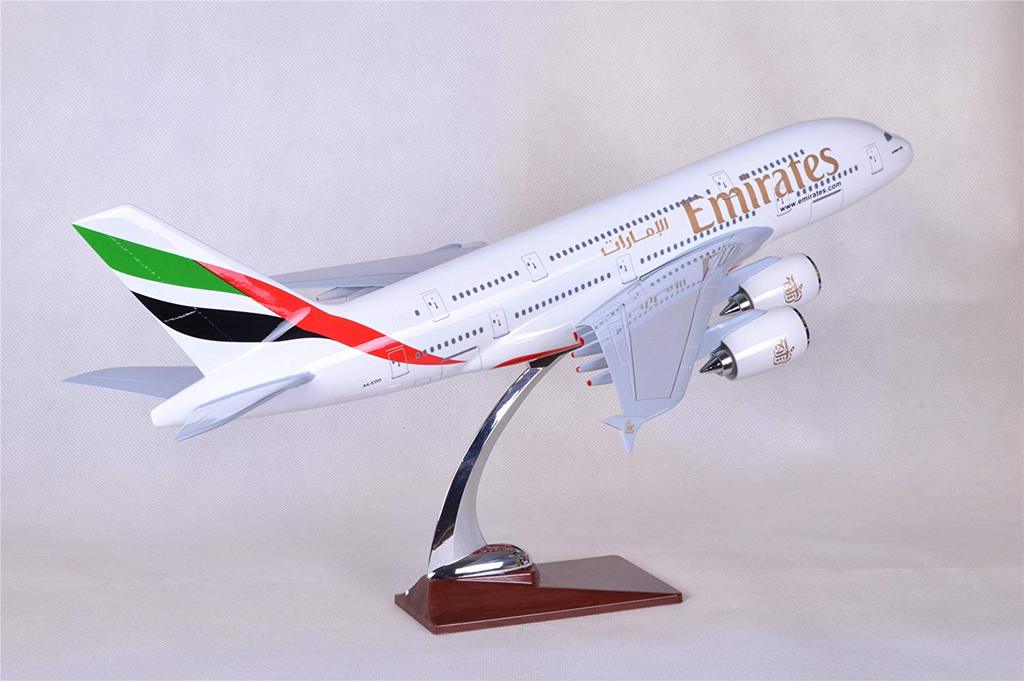 47CM Air Bus A380 Emirates Resin Airplane Model Plane Toy Plane Model