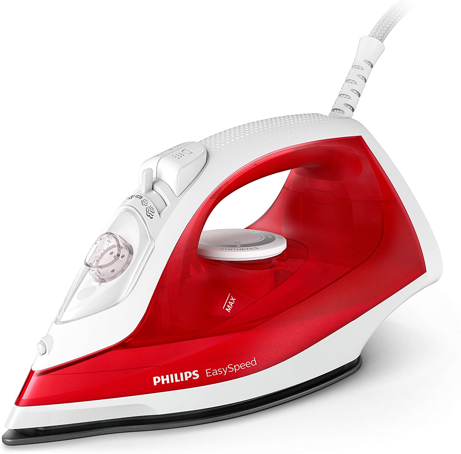 Philips Easy Speed iron Dry & Steam - GC1742 | reliable performance | lightweight | variable steam settings | safety features | stylish | even heat distribution | Halabh.com