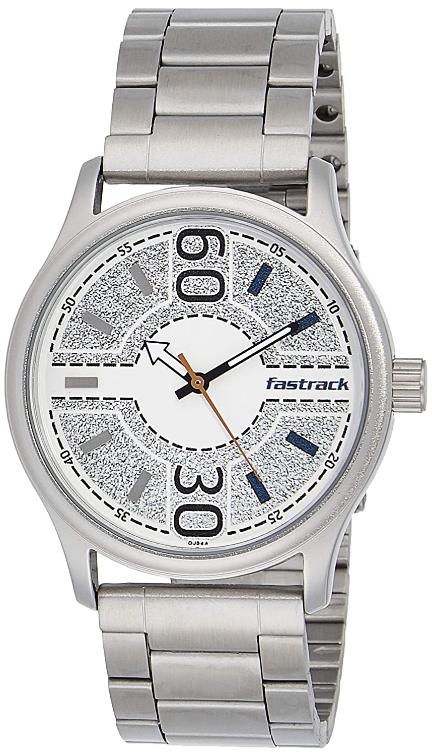 Fastrack Analog Men Watch 3197SM01 | Stainless Steel | Mesh Strap | Water-Resistant | Minimal | Quartz Movement | Lifestyle | Business | Scratch-resistant | Fashionable | Halabh.com